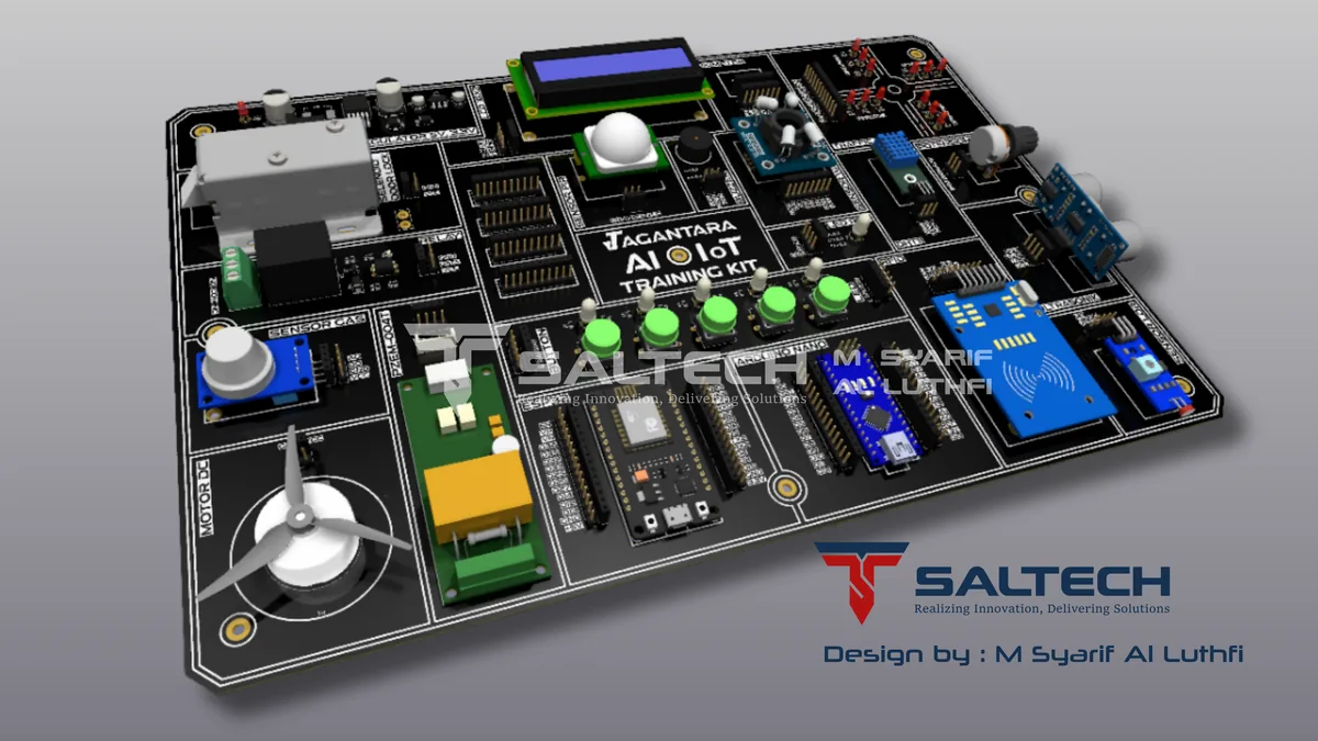 Render 3D trainer kit AIoT